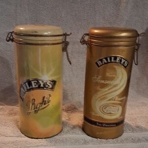 Gold and Cream Storage Canisters Set